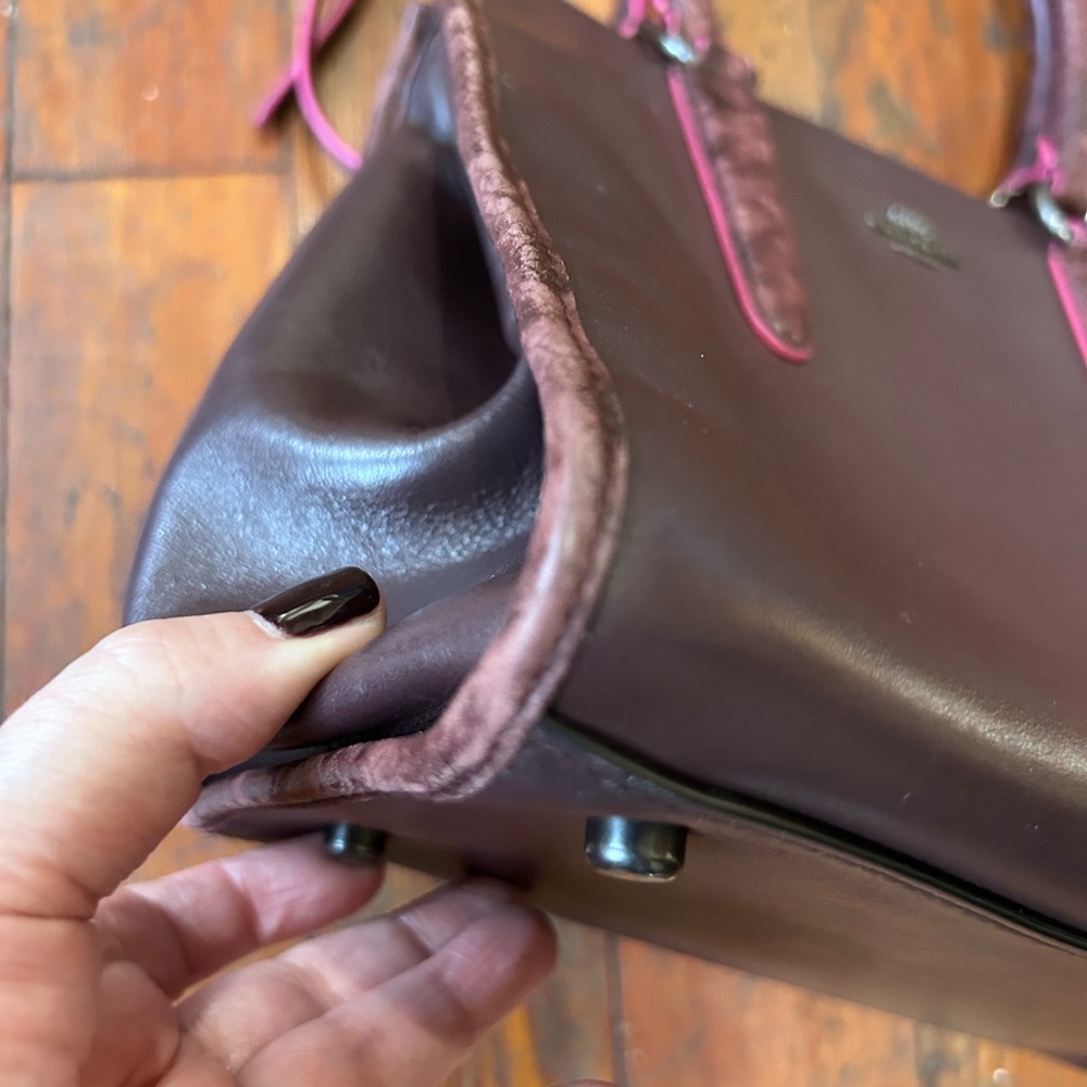 Coach Crosby Carryall* Oxblood and Exotic Leather Trim - Picture 10 of 16